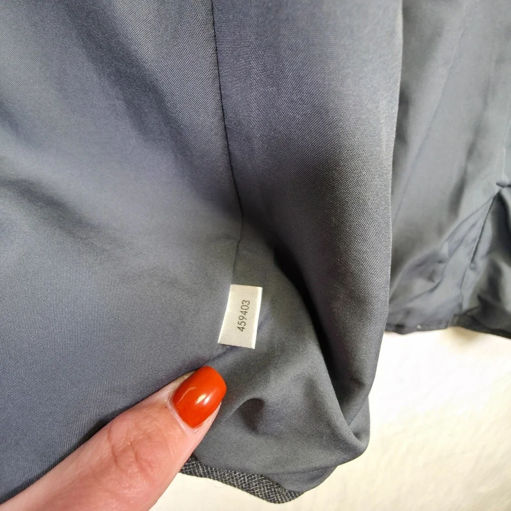LOFT Blazer Womens 6 Gray Work‎ Office Chic Minimalist Modern Preppy Structured